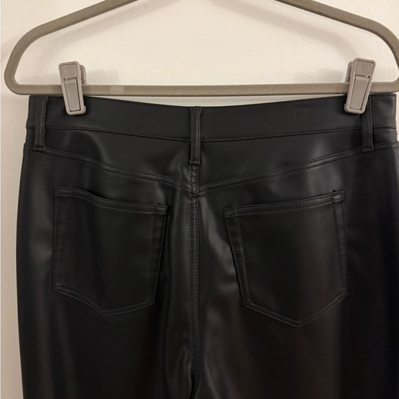 LOFT women’s black leather-like pants - Picture 4 of 5
